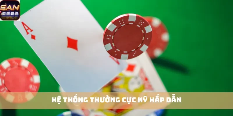 Hệ thống thưởng cực kỳ hấp dẫn
